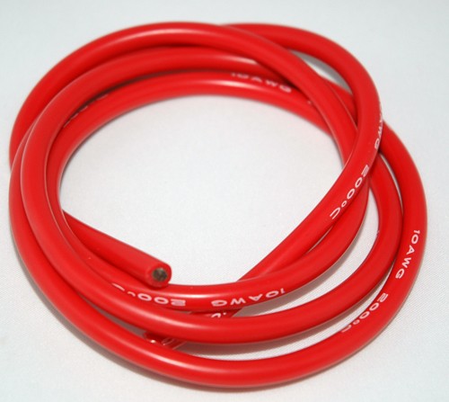 Silicon Wire AWG 10 (1 meter) Red
