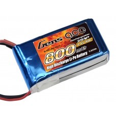 Gens ace 800mAh 7.4V 40C 2S1P Lipo Battery Pack