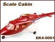 Scale Cabin 688*204.5*132mm (silver/red) bell 22
