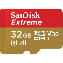 Κάρτα εγγραφής SanDisk Extreme microSD 32GB 100MB/s V30 UHS-I U3 A1